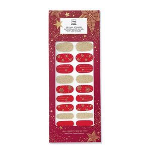 AVON FMG Glimmer Gel Nail Stickers Holly Berry Red Holiday Christmas NEW